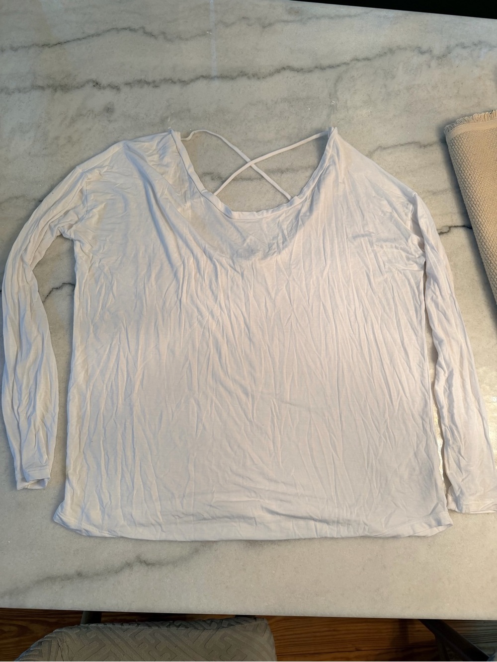 Victoria’s Secret Pink Women's White Long-Sleeve